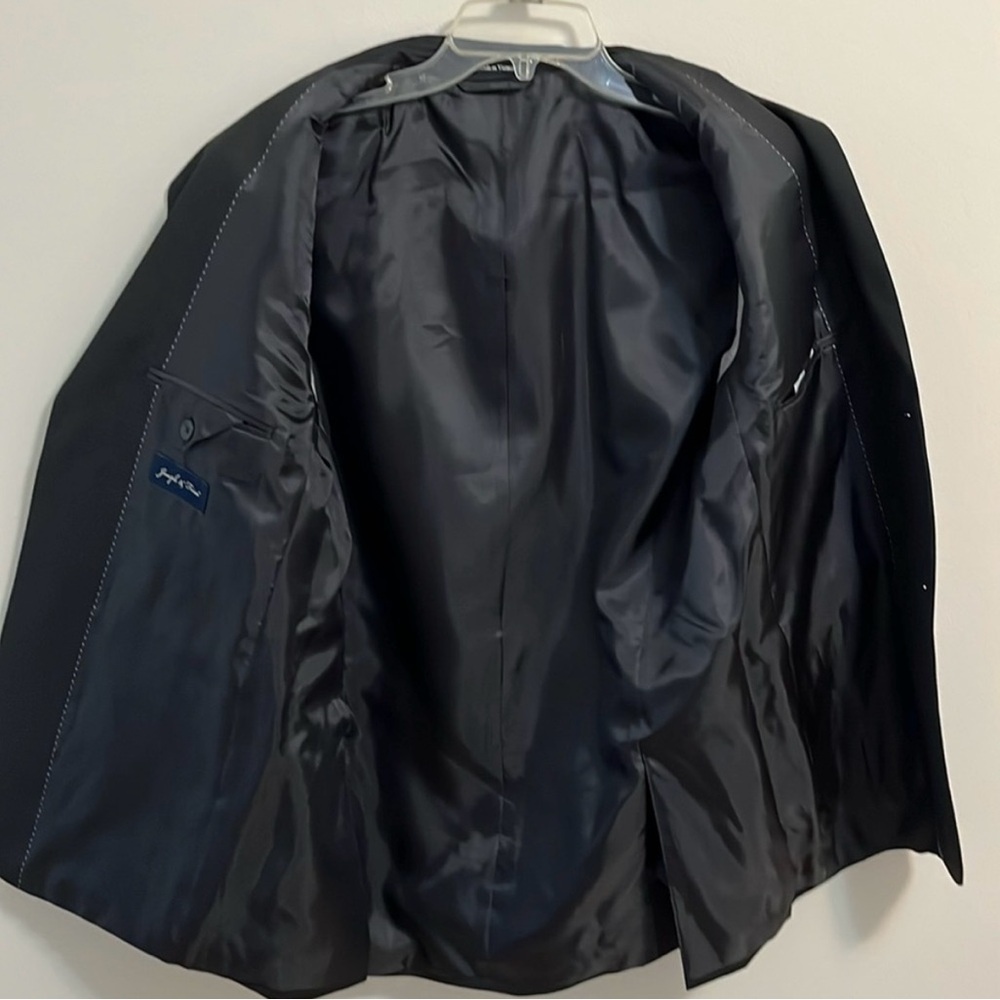 Joseph & Feiss blazer suit jacket coat boys size 20 black 2 button long sleeve - Picture 7 of 12